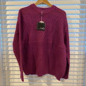 🆕🏷 RXB purple knit sweater